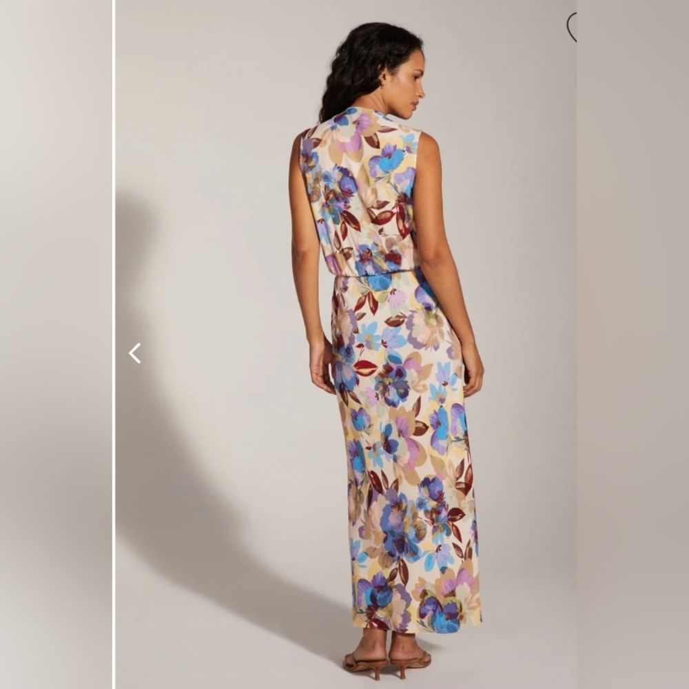 Favorite Daughter Nita Sleeveless Satin Maxi Dress - Picture 2 of 7